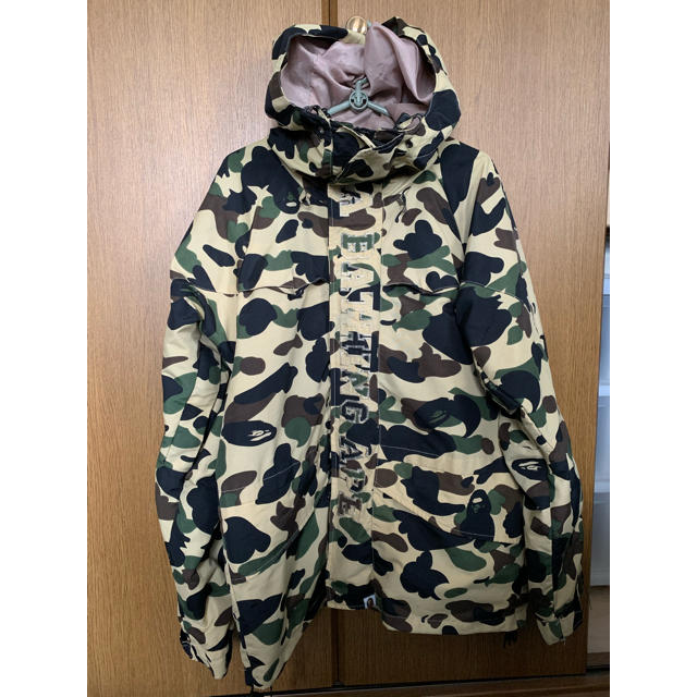 A BATHING APE 初期1stイエローカモ スノボジャケット L