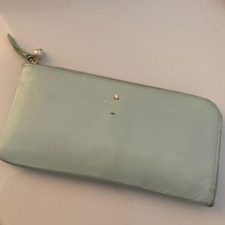 ランバンオンブルー(LANVIN en Bleu)の長財布　グリーン(財布)