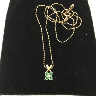 ジュエリーツツミ(JEWELRY TSUTSUMI)の《美品》TSUTSUMI ツツミ ネックレス グリーン系 (ネックレス)