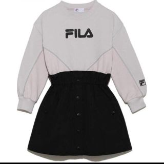 スナイデル(SNIDEL)の【新品】スナイデル ガール FILA コラボ ワンピース 120(ワンピース)