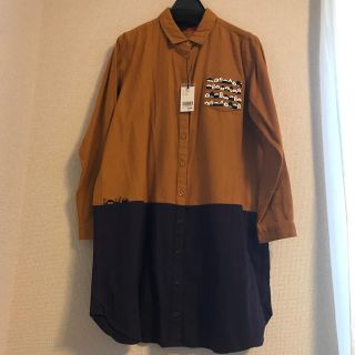 グラニフ(Design Tshirts Store graniph)のgraniph  Fサイズ　ロングシャツ　新品未使用(シャツ/ブラウス(長袖/七分))