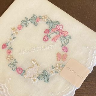 ジルスチュアート(JILLSTUART)ののんちゃん様専用☆ジルスチュアートハンカチうさぎ柄白新品(ハンカチ)