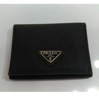 プラダ(PRADA)のプラダ 折り財布 ナイロン イタリア製 正規品ひ ブラック 定番(財布)