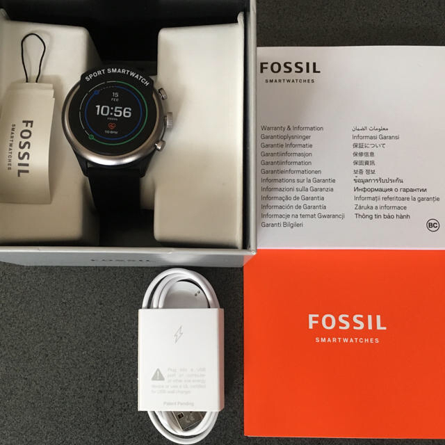 FOSSIL スポーツスマートウォッチ ブラック