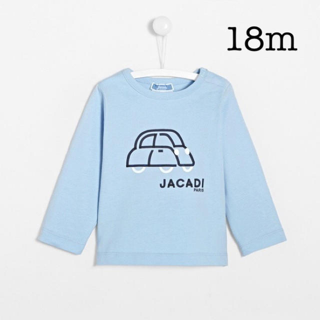 Jacadi(ジャカディ)の新品未使用　jacadi ジャカディ　18m 長袖Ｔシャツ　水色 キッズ/ベビー/マタニティのベビー服(~85cm)(Ｔシャツ)の商品写真