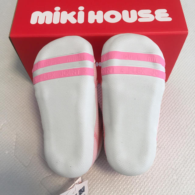 mikihouse(ミキハウス)の新品❤︎ミキハウスファーストシューズ13cmピンクスニーカー靴うさこちゃんうさぎ キッズ/ベビー/マタニティのベビー靴/シューズ(~14cm)(スニーカー)の商品写真