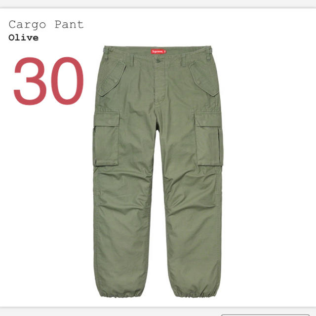 30 supreme Cargo Pant オリーブ　olive