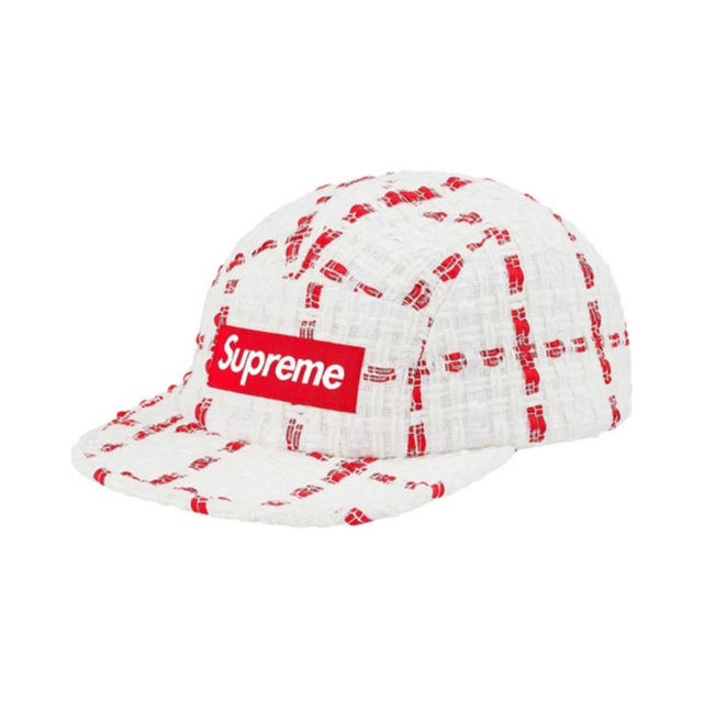 Supreme Ribbon Boucl Camp Cap シュプリームホワイト状態