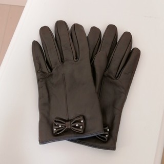 ジルスチュアート(JILLSTUART)の手袋　グローブ　皮　ジルスチュアート　茶色　ブラウン　(手袋)