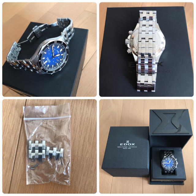 EDOX(エドックス)のエドックス EDOX デルフィン オリジナル クロノグラフ中古 状態良好 メンズの時計(腕時計(アナログ))の商品写真