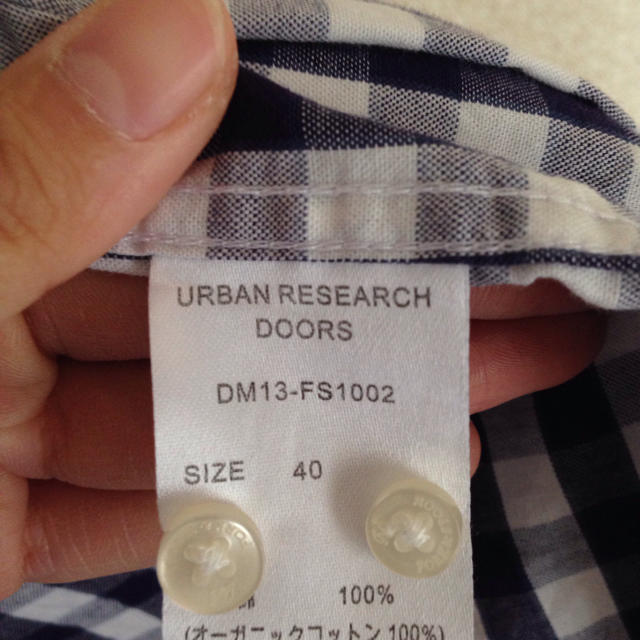 URBAN RESEARCH(アーバンリサーチ)のUR DOORS ギンガムチェックシャツ メンズのトップス(シャツ)の商品写真