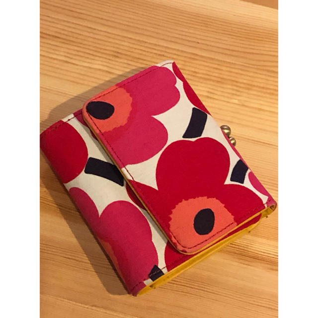 marimekko(マリメッコ)のマリメッコ生地使用 オリジナル がま口財布 レディースのファッション小物(財布)の商品写真