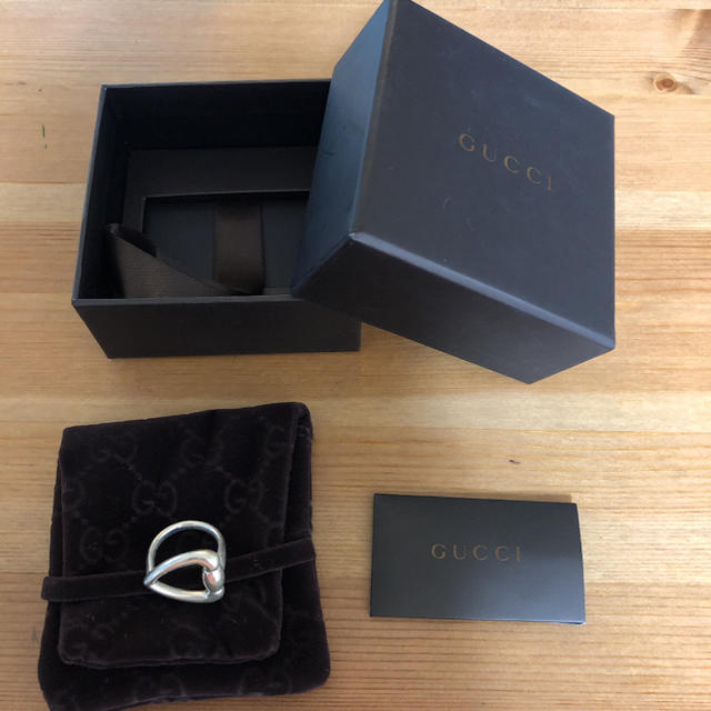 Gucci(グッチ)のGUCCI グッチ　シルバーリング　ホースビット　ハート レディースのアクセサリー(リング(指輪))の商品写真