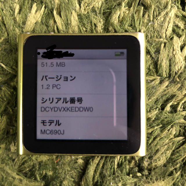 Apple(アップル)のiPod nano 第6世代　８GB スマホ/家電/カメラのオーディオ機器(ポータブルプレーヤー)の商品写真