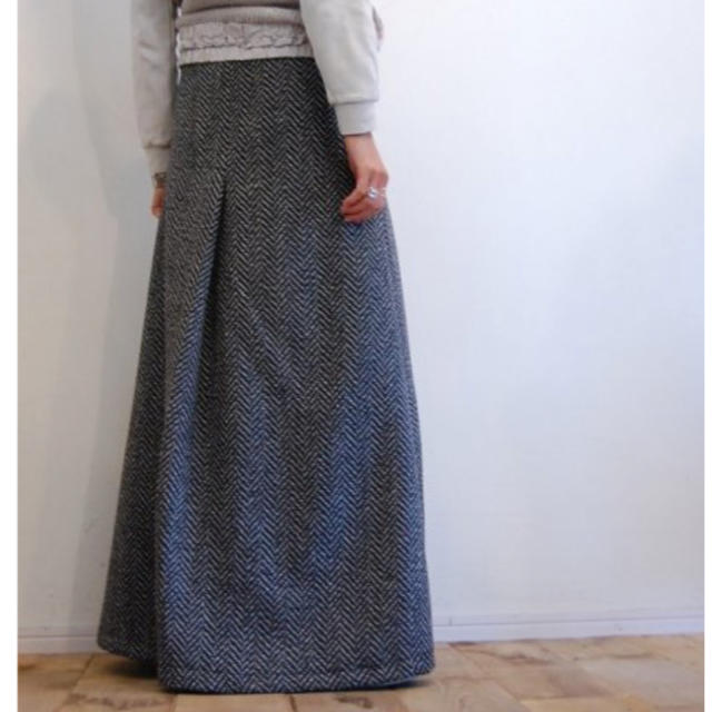 リハーズオール hippiness ロングスカート グレー トリカ