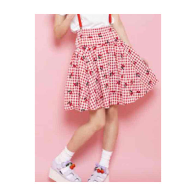 Candy Stripper(キャンディーストリッパー)の着画あり❤︎チェリーチェックスカート❤︎ レディースのスカート(ミニスカート)の商品写真