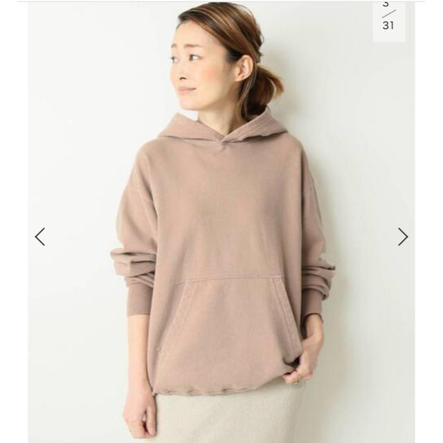 DEUXIEME CLASSE(ドゥーズィエムクラス)のjuni様専用　Treasure hoody ドゥーズィエムクラス ピンク レディースのトップス(パーカー)の商品写真