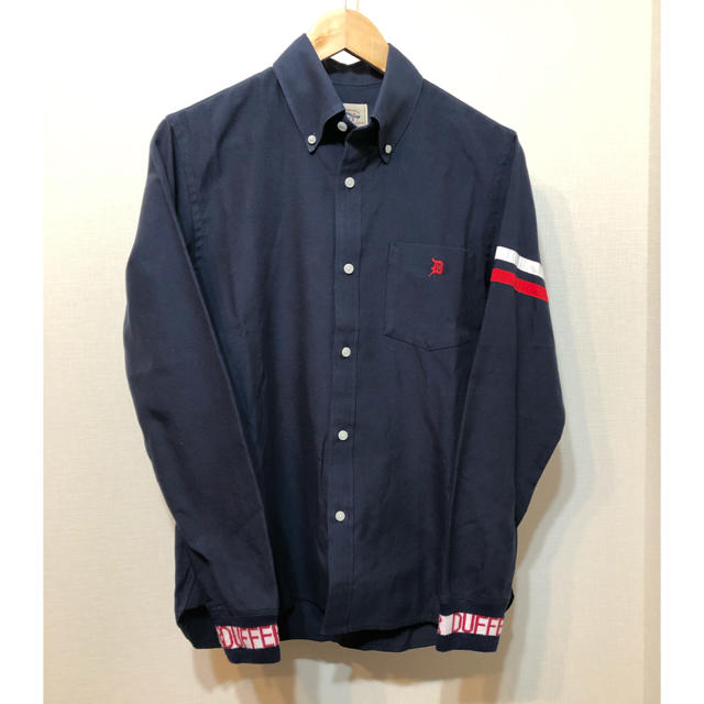 The DUFFER of ST.GEORGE(ザダファーオブセントジョージ)の【美品】ダファーSサイズ　リブ袖シャツ メンズのトップス(シャツ)の商品写真