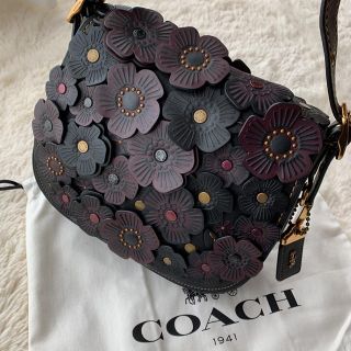 COACH - 【巾着袋付】COACHショルダーバッグ_ファー・レザー・スエードの通販｜ラクマ