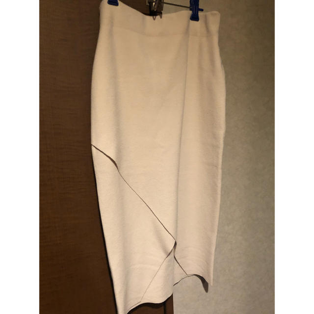 LagunaMoon(ラグナムーン)のラグナムーンラップニットスカート レディースのスカート(ひざ丈スカート)の商品写真