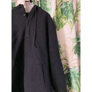 ヨウジヤマモト(Yohji Yamamoto)のヨウジヤマモト  オーバー厚みニットドッキングパーカー(パーカー)