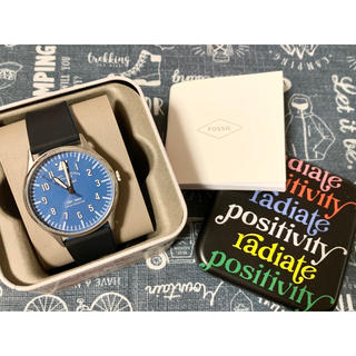 フォッシル メンズ腕時計(アナログ)（ブルー・ネイビー/青色系）の通販 