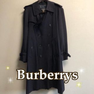 バーバリー(BURBERRY)の男性用　Burberrysトレンチコート(黒) made in England(トレンチコート)