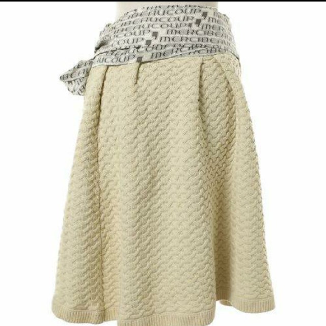 mercibeaucoup(メルシーボークー)のメルシーボークー  ニット  スカート レディースのスカート(ひざ丈スカート)の商品写真