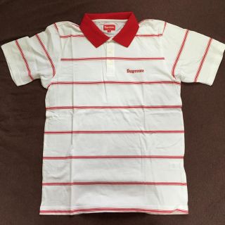 シュプリーム(Supreme)のSupreme 17ss ポロシャツ ストライプ ボーダー 白 シュプリーム(ポロシャツ)