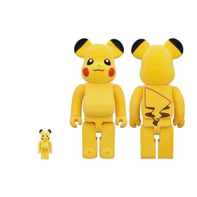 BE@RBRICK 100％ & 400ピカチュウ フロッキーver. 新品