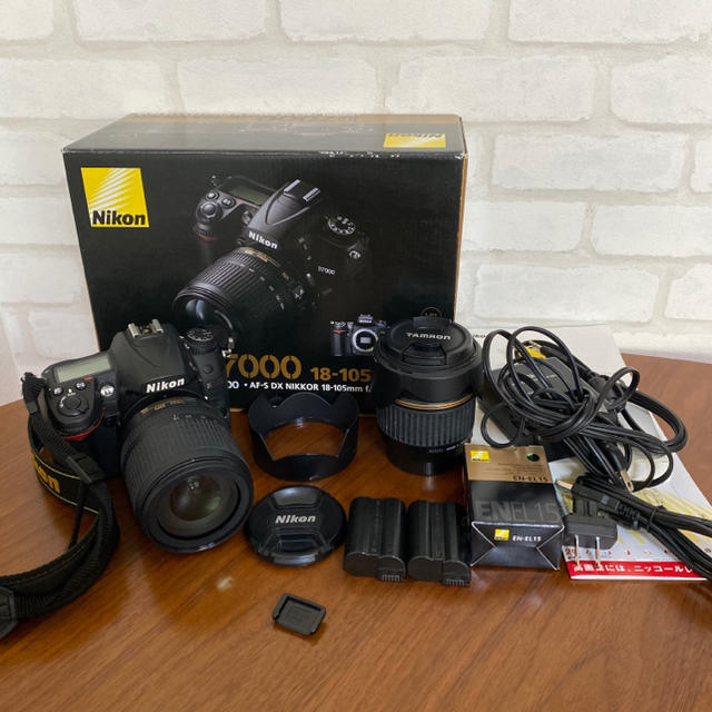 Nikon(ニコン)のNikonD7000 18-105 VR+タムロン18-250/3.5-5.6 スマホ/家電/カメラのカメラ(デジタル一眼)の商品写真