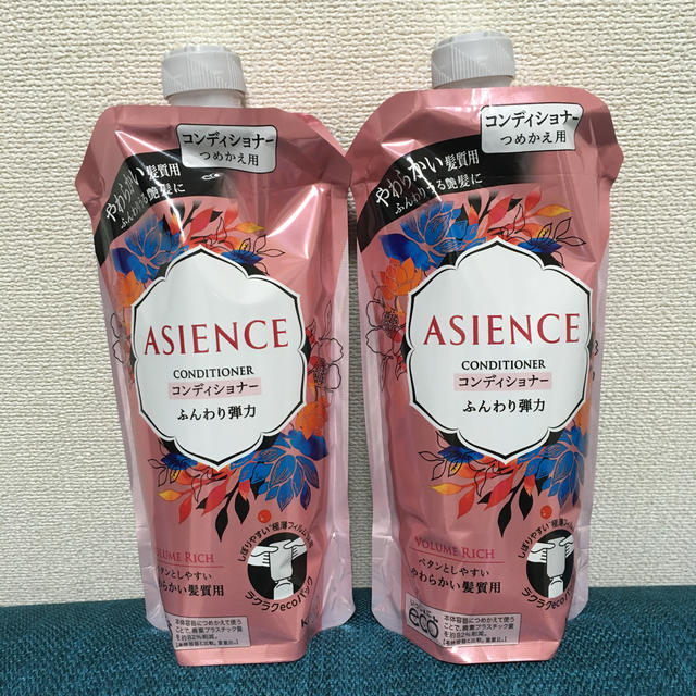 ASIENCE(アジエンス)のアジエンス ふんわり弾力タイプ コンディショナー つめかえ用(340ml) コスメ/美容のヘアケア/スタイリング(コンディショナー/リンス)の商品写真