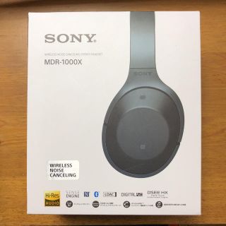 ソニー(SONY)のSONY MDR-1000X(B) ノイズキャンセリングワイヤレスヘッドホン(ヘッドフォン/イヤフォン)