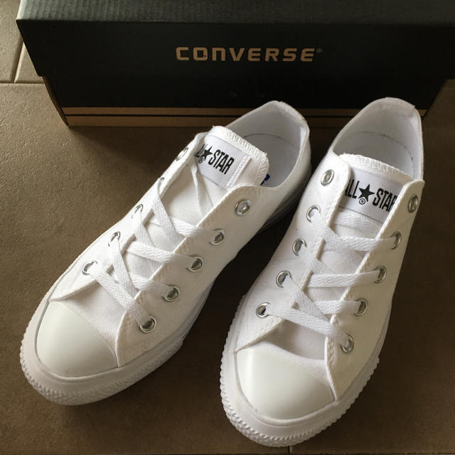 美品 コンバース ALL STAR LIGHT OX  WHITE 22.5cm