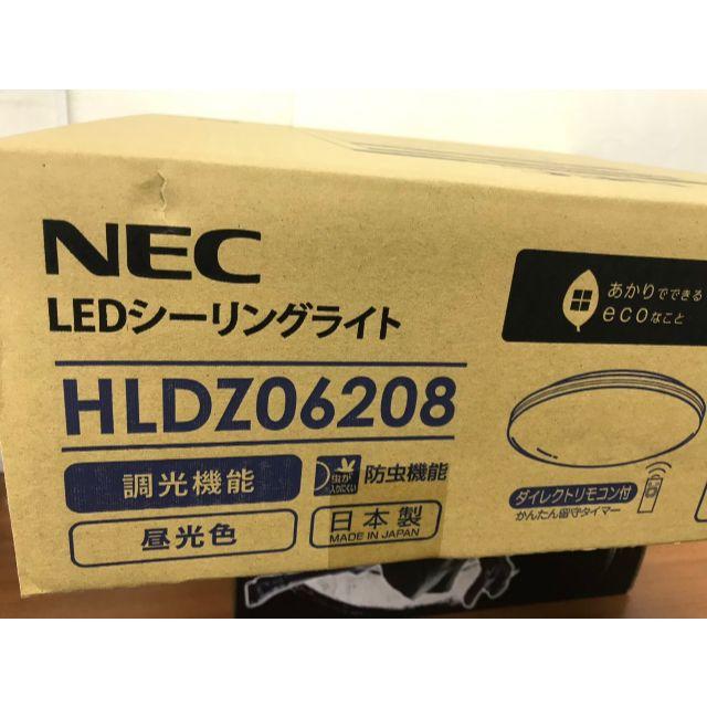 NEC(エヌイーシー)のNEC LIFELED'S LEDシーリングライト HLDZ06208 ～6畳用 インテリア/住まい/日用品のライト/照明/LED(天井照明)の商品写真