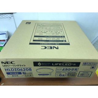 エヌイーシー(NEC)のNEC LIFELED'S LEDシーリングライト HLDZ06208 ～6畳用(天井照明)