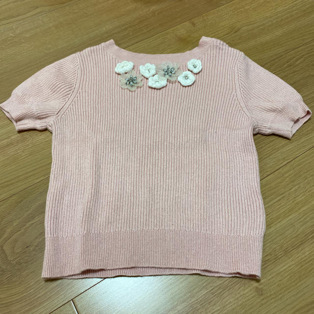 SNIDEL(スナイデル)のsnidel girl 半袖ニット キッズ/ベビー/マタニティのキッズ服女の子用(90cm~)(ニット)の商品写真