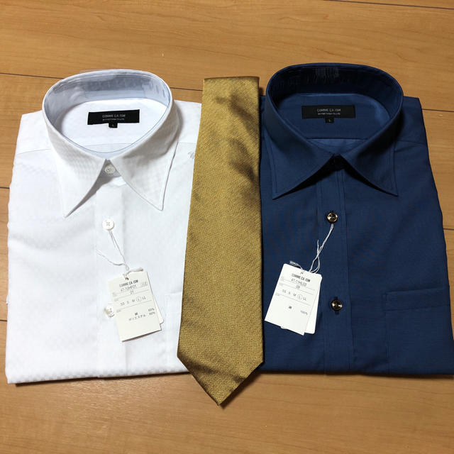 COMME CA ISM(コムサイズム)のワイシャツ・ネクタイ　3点セット メンズのトップス(シャツ)の商品写真