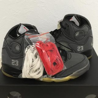 ナイキ(NIKE)の正規品 送料込 air jordan 5 off white 26.5cm(スニーカー)