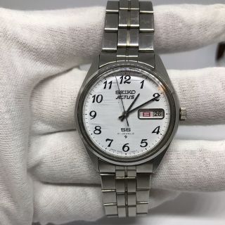 セイコー(SEIKO)のセイコー　アクタスSS 珍しい全数字白文字盤！！(腕時計(アナログ))