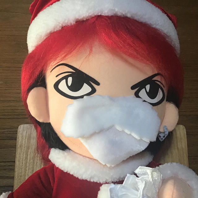 xjapan hideサンタぬいぐるみ エンタメ/ホビーのおもちゃ/ぬいぐるみ(キャラクターグッズ)の商品写真