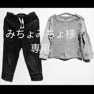 ベビーギャップ(babyGAP)のGap　ロンティー　デニムパンツ(Tシャツ/カットソー)