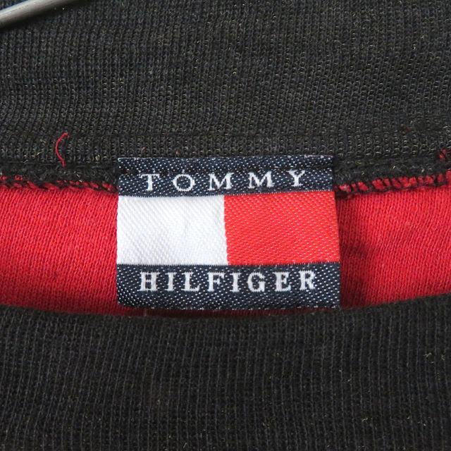 TOMMY HILFIGER(トミーヒルフィガー)の90s トミーヒルフィガー 刺繍ロゴ スウェット トレーナー 古着女子 レディースのトップス(トレーナー/スウェット)の商品写真