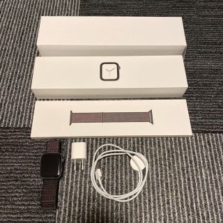 アップルウォッチ(Apple Watch)のAppleWatch Series4 44mm GPS アルミ　スポーツループ(その他)