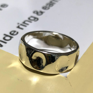 シルバーリング ジオメトリー 凸凹 ドット メンズ レディース 指輪(リング(指輪))