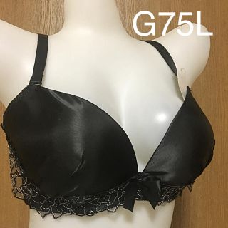 ローズモチーフ ブラショー G75L ブラック(ブラ&ショーツセット)