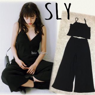 スライ(SLY)のSLY♡セットアップ RIB FLARE CAMI RIB LONG PT(セット/コーデ)