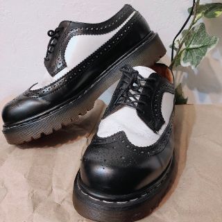 ドクターマーチン(Dr.Martens)のドクターマーチン Dr.Marten ブラック 5ホール UK8 ウィングチップ(ブーツ)