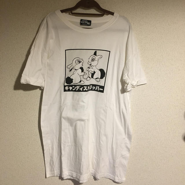 Candy Stripper(キャンディーストリッパー)のCandy Stripper ロング Tシャツ 半袖 白 キャンディストリッパー レディースのトップス(Tシャツ(半袖/袖なし))の商品写真