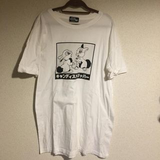 キャンディーストリッパー(Candy Stripper)のCandy Stripper ロング Tシャツ 半袖 白 キャンディストリッパー(Tシャツ(半袖/袖なし))